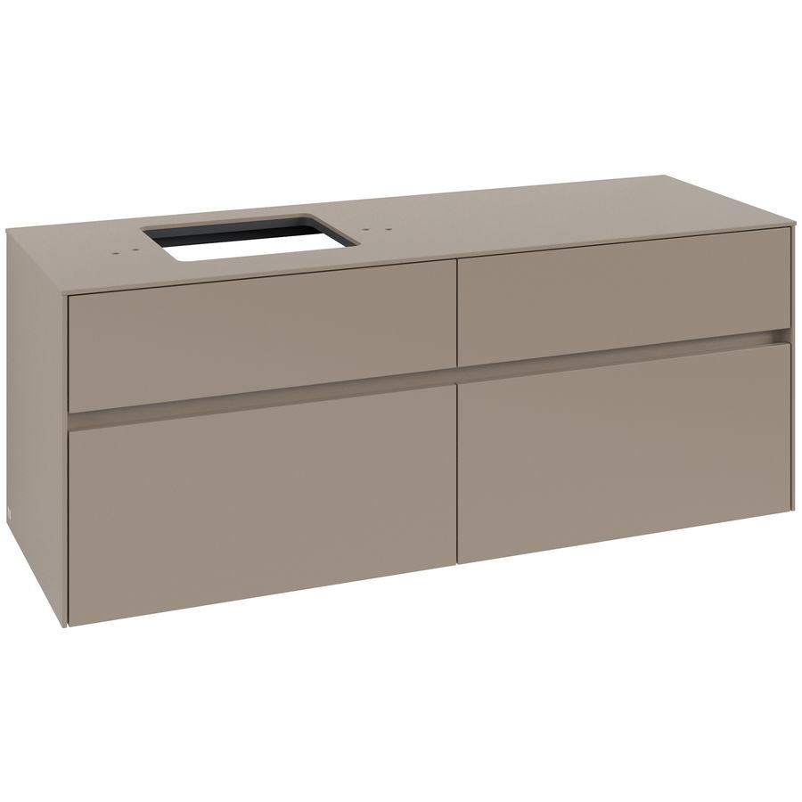 Wastafelonderkast Collaro 1400x548x500mm Taupe C13200VM