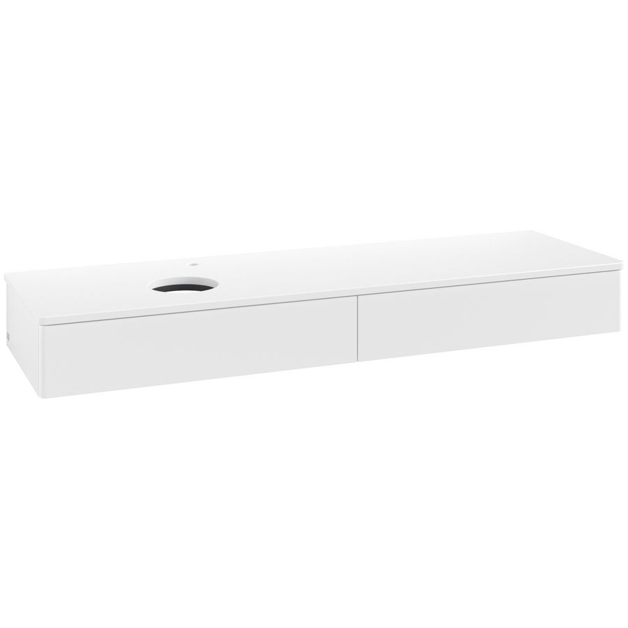 Wastafelonderkast Antao 1600x190x500mm White Matt Lacquer K15050MT