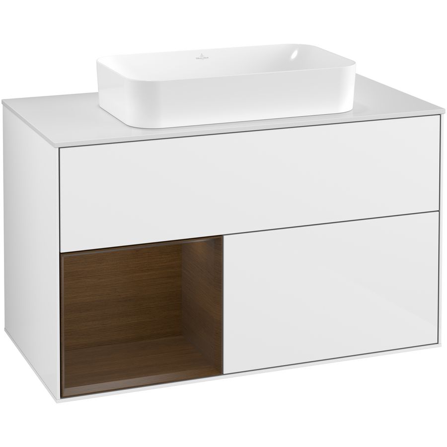 Wastafelonderkast Finion 1000x603x501mm G.White.L F241GNGF