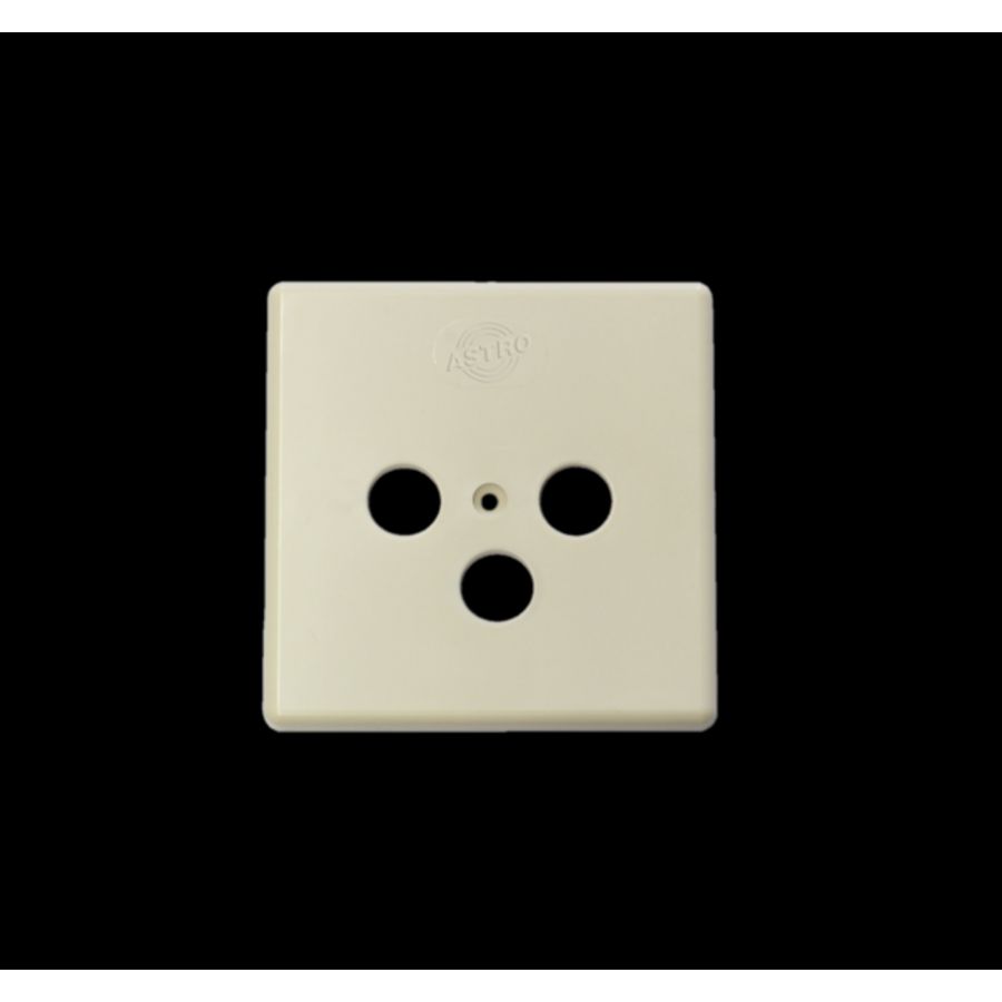 Afdekplaat 3-gats tbv. GUT elektrowit RAL1013 VVE=10