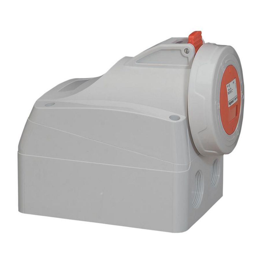 Opbouw wandcontactdoos 400V 16A 4-polig IP67 P17