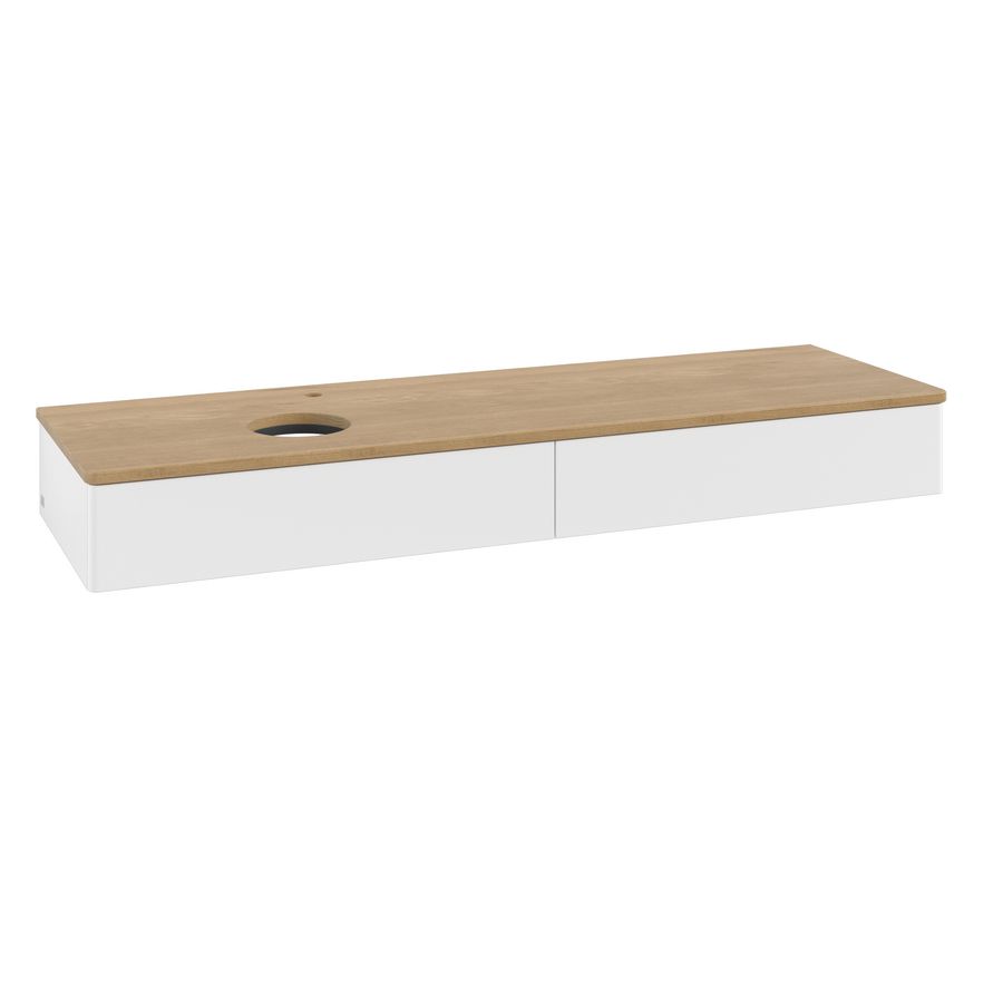 Wastafelonderkast Antao 1600x190x500mm White Matt Lacquer K15051MT