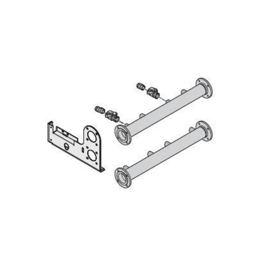 Hydraulische collector uitbreiding 2/4 ketels DN65