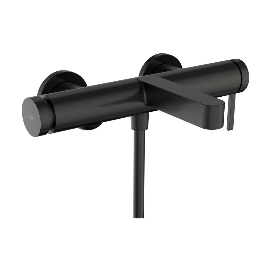 Badmengkraan 1-hendel opbouw Finoris Brushed Black Chrome