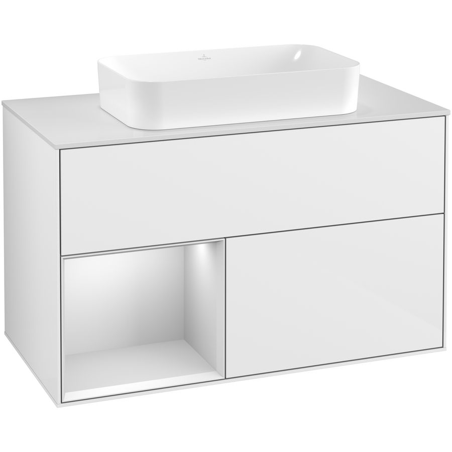 Wastafelonderkast Finion 1000x603x501mm G.White.L F241MTGF