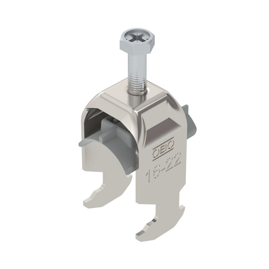 Beugelklem 2056 16-22mm rvs A2 1.4301 blank VVE=50 1186316