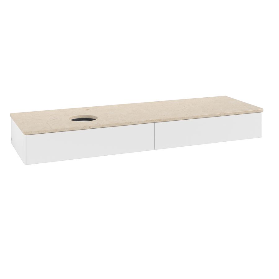 Wastafelonderkast Antao 1600x190x500mm White Matt Lacquer K15053MT