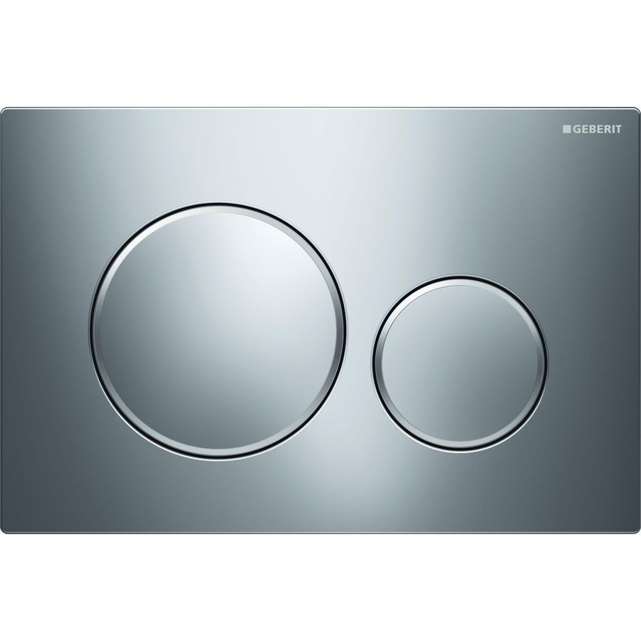 Bedieningsplaat 2-toets Sigma20 ROUND 2-toets plaat+toetsen: chroom ringen: mat chroom
