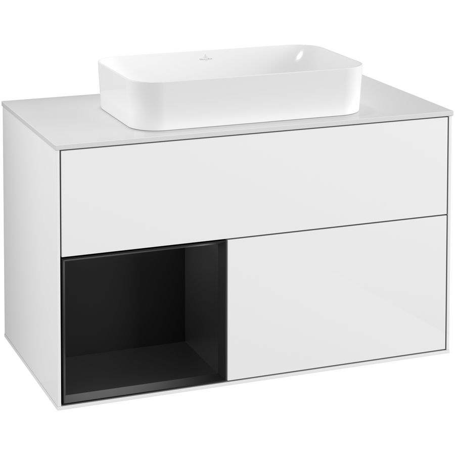 Wastafelonderkast Finion 1000x603x501mm G.White.L F241PDGF