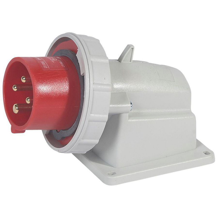 Toestelcontactstop 400V 16A 4P IP67 rood P17 Tempra