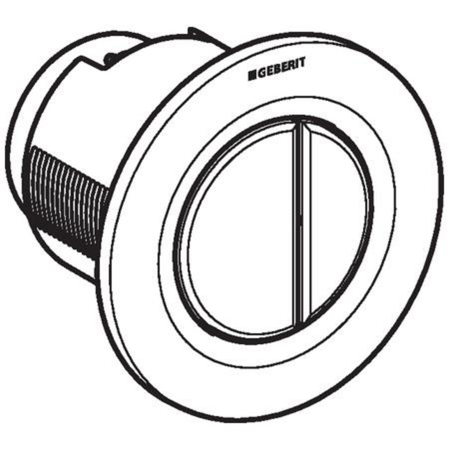 Inbouwdrukker type 01 alpien wit