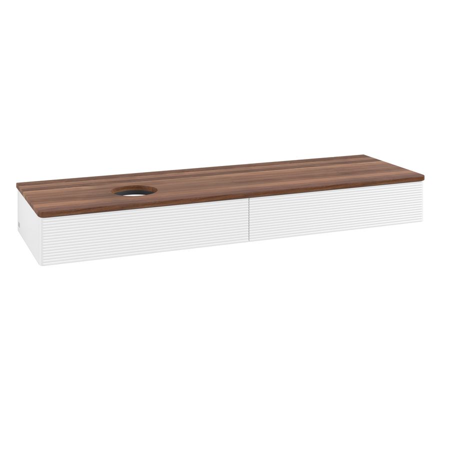 Wastafelonderkast Antao 1600x190x500mm White Matt Lacquer K15112MT