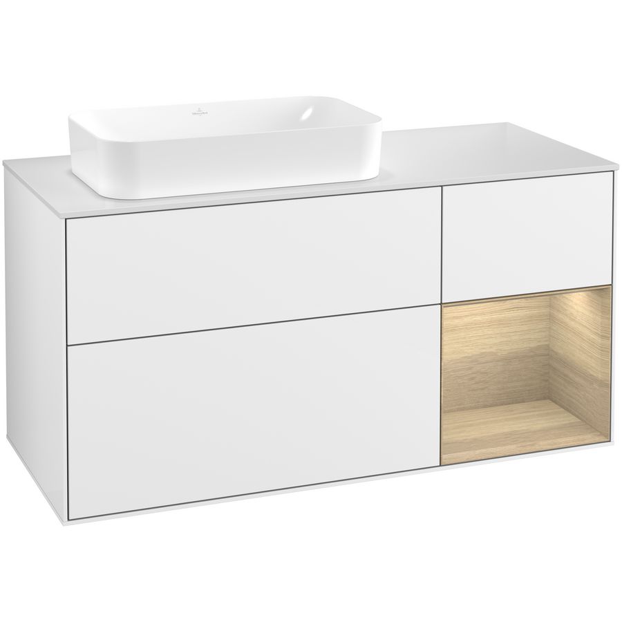 Wastafelonderkast Finion 1200x603x501mm G.White.L G691PCGF