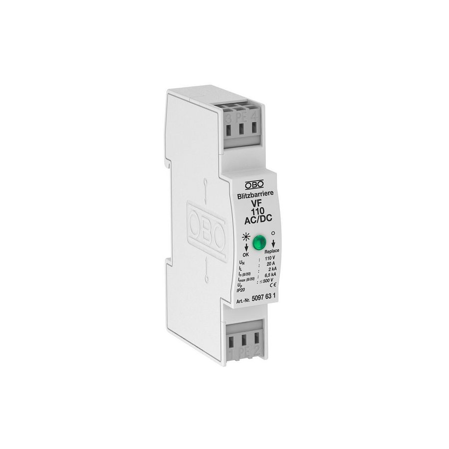 Bliksembarrière voor AC en DC 110V AC