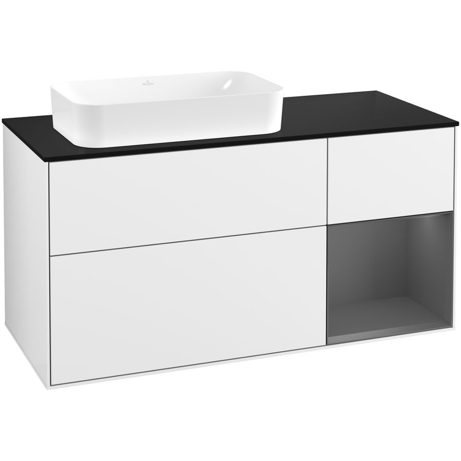 Wastafelonderkast Finion 1200x603x501mm G.White.L G692GKGF