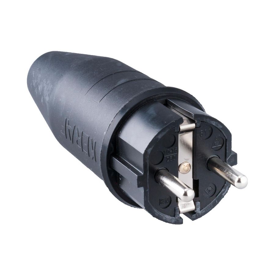 Rubber contactstop 16A 250V randaarde VVE=10