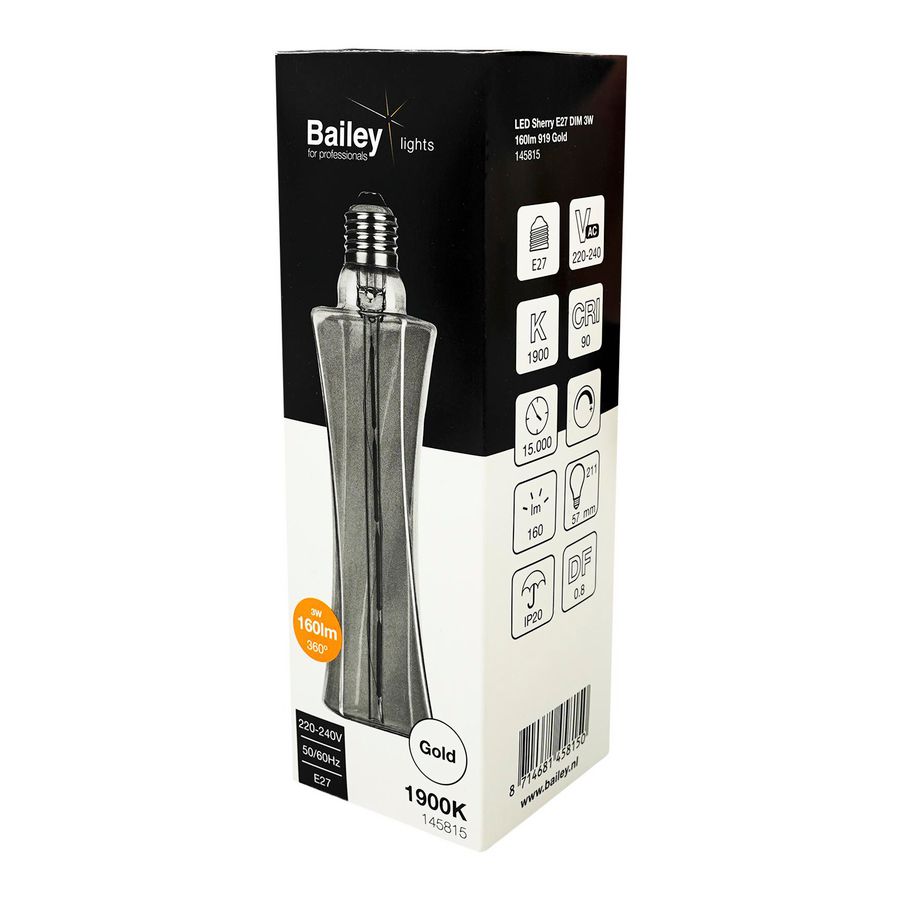 LED-lamp Sherry E27 DIM 3W 160lm 919 goud