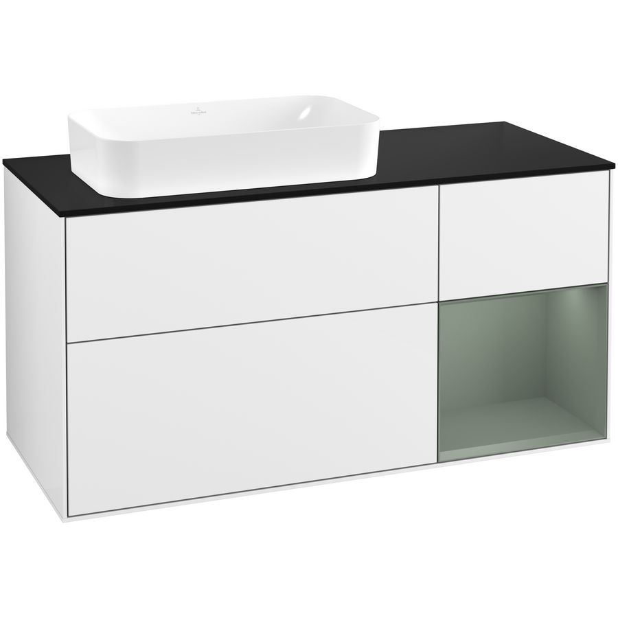 Wastafelonderkast Finion 1200x603x501mm G.White.L G692GMGF