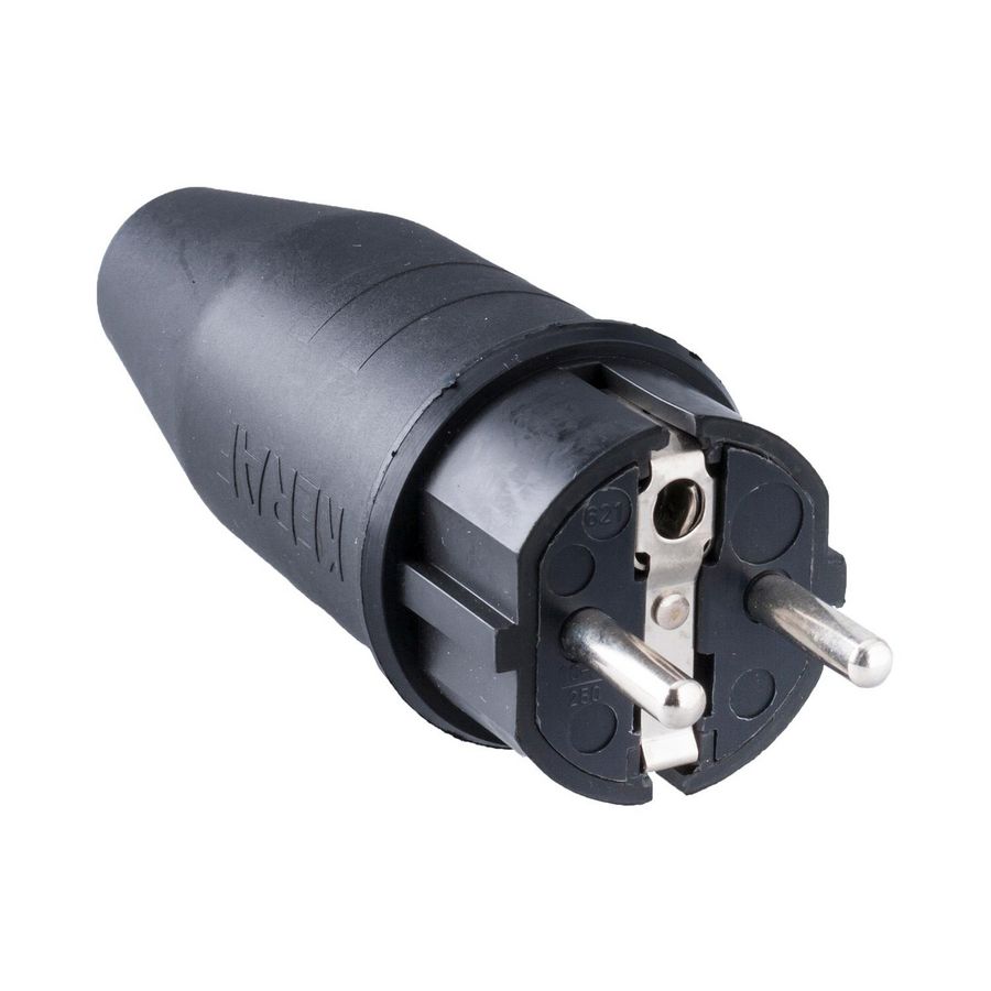 Rubber contactstop 16A 250V bus/randaarde VVE=10