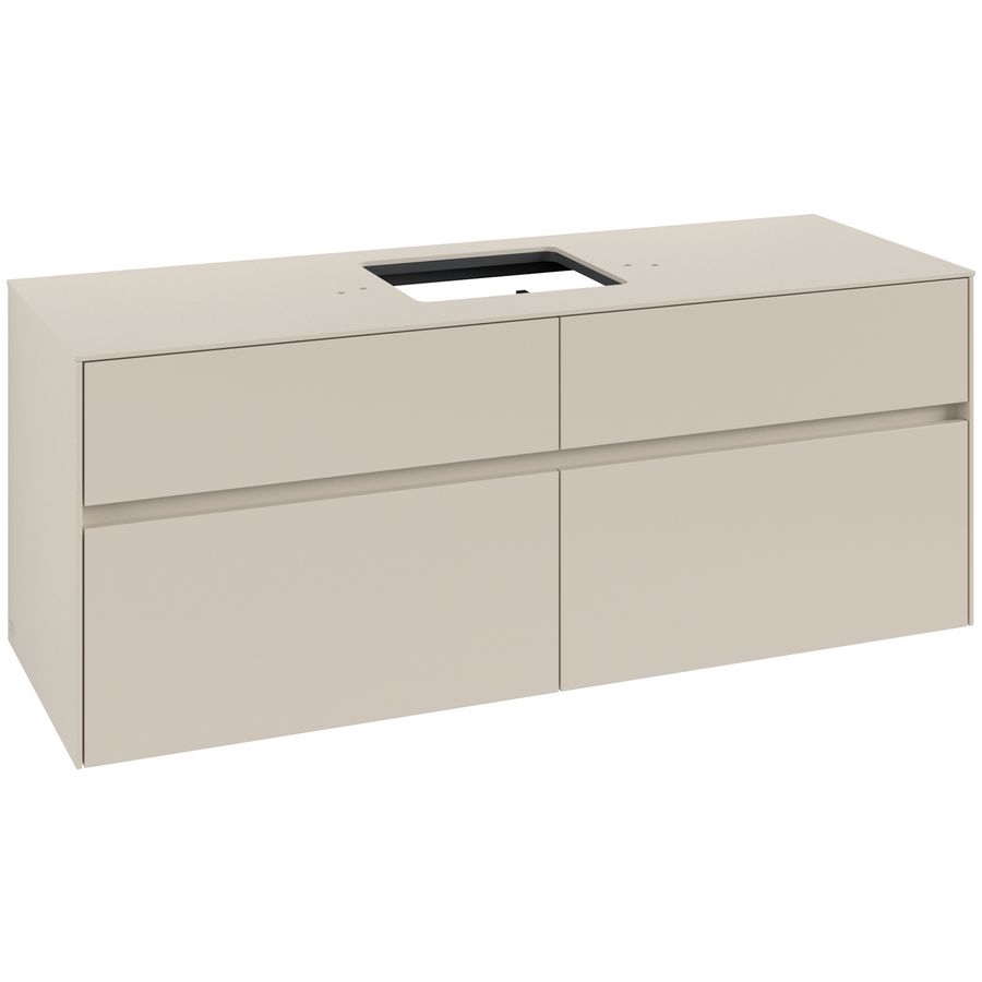 Wastafelonderkast Collaro 1400x548x500mm Cashmere Grey C131B0VN