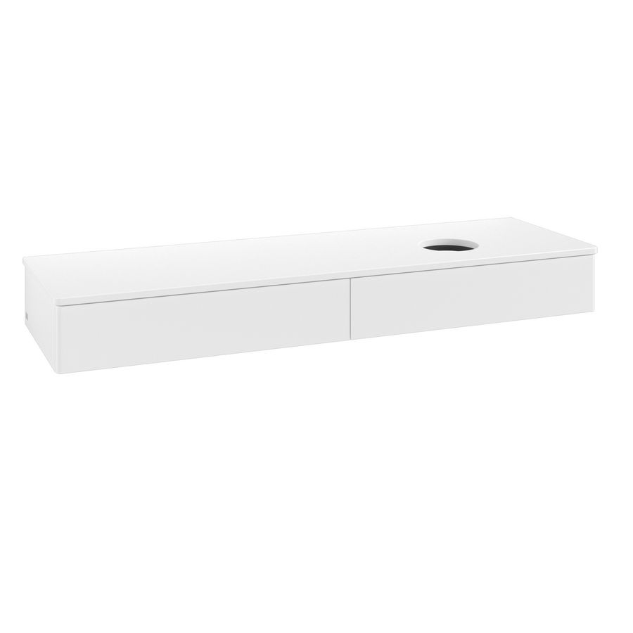Wastafelonderkast Antao 1600x190x500mm White Matt Lacquer K16010MT