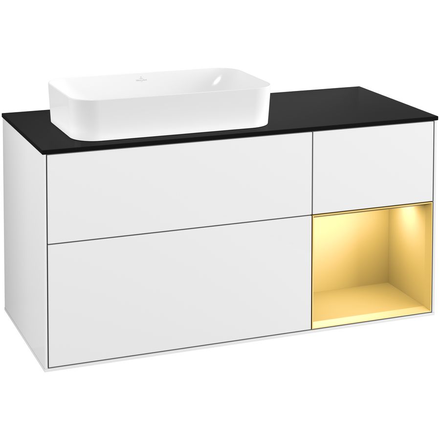 Wastafelonderkast Finion 1200x603x501mm G.White.L G692HFGF