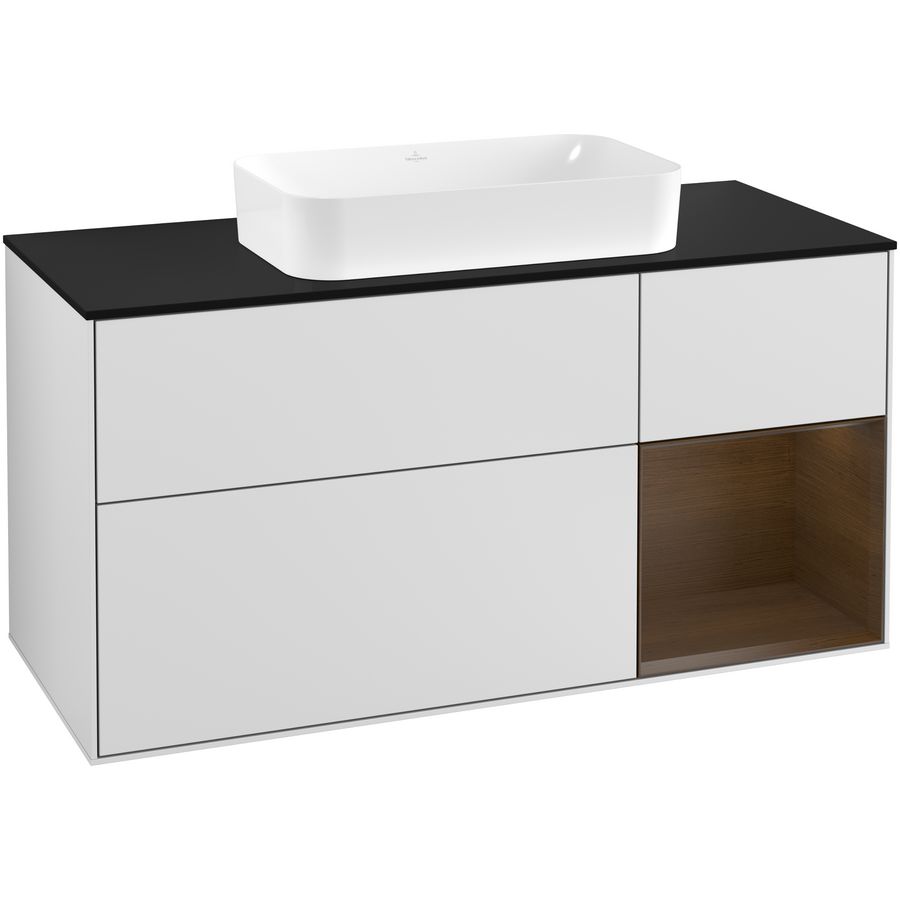 Wastafelonderkast Finion 1200x603x501mm White Matt Lacquer G302GNMT