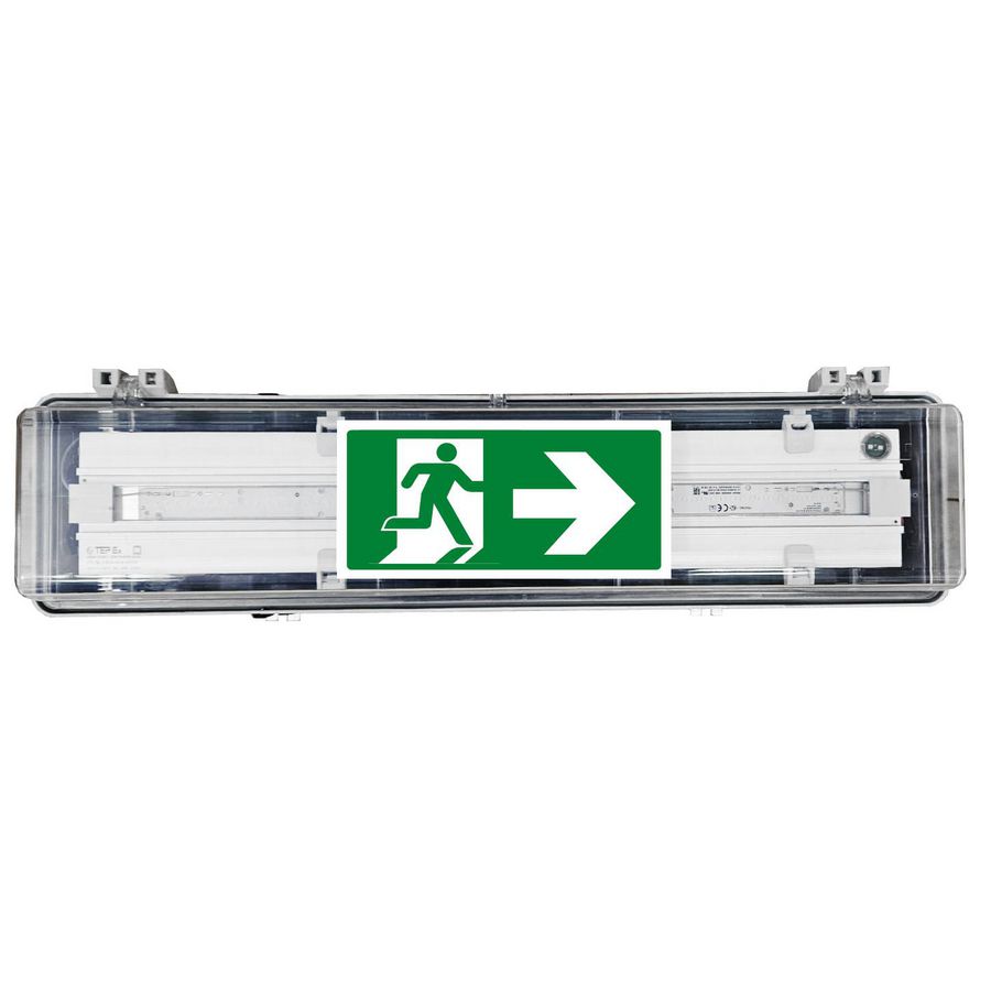 ATEX/IECEx LED armatuur zone 1/21 56 W, 7645lm EM functie
