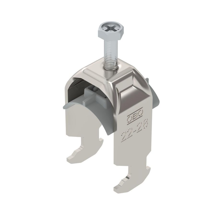 Beugelklem 2056 22-28mm rvs A2 1.4301 blank VVE=50 1186322