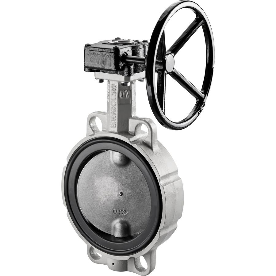 Vlinderklep tussenbouwmodel PN16 DN200 met EPDM pakking