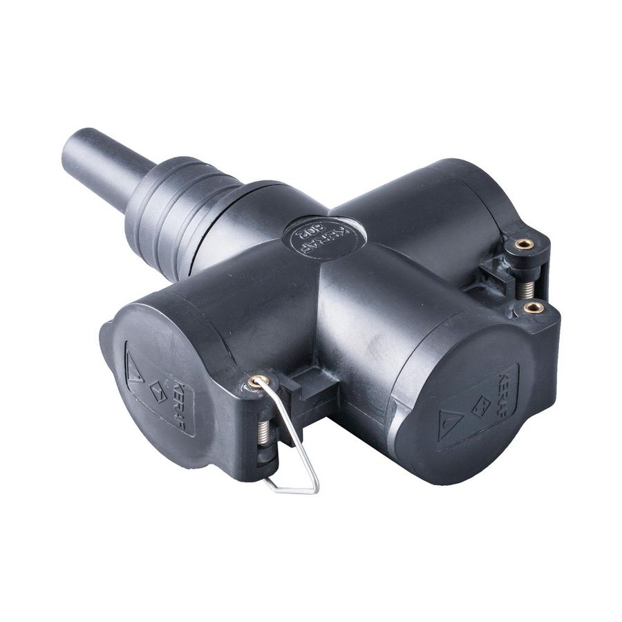Volrubber drieweg koppelcontactstop 16A 250V kv VVE=2