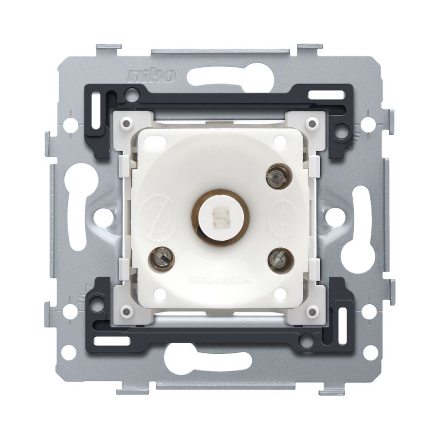 Sokkel drukknop N.O. 6A amberkleurige led E10-lampvoeding