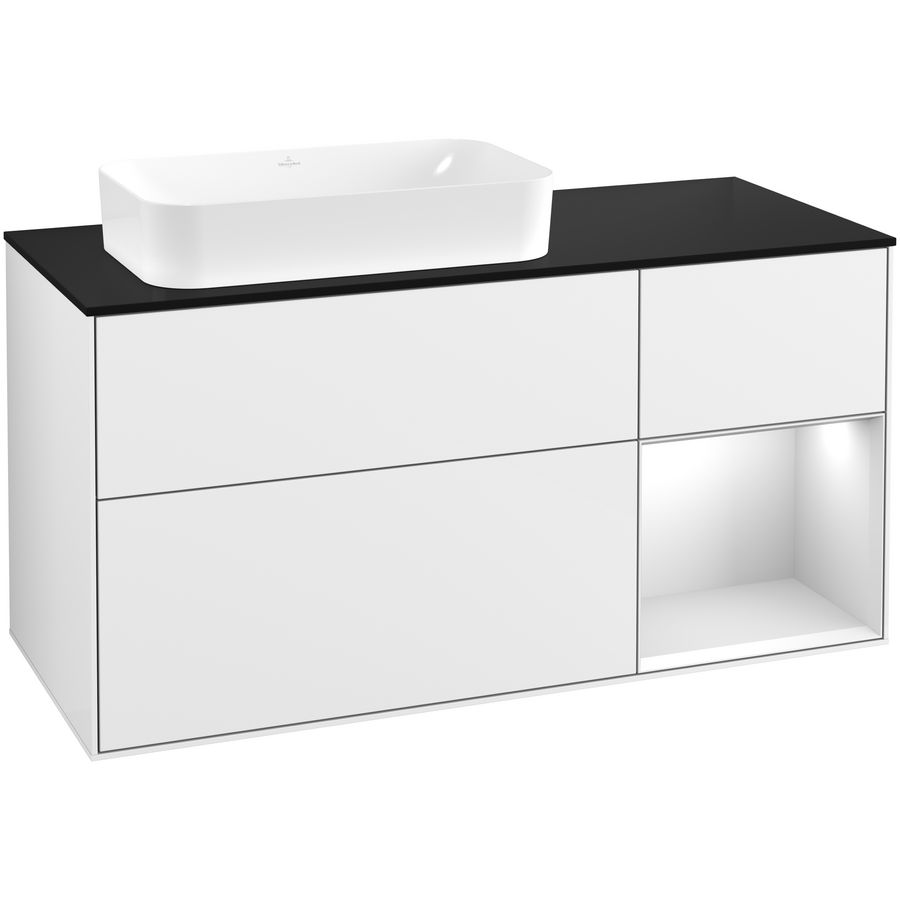 Wastafelonderkast Finion 1200x603x501mm G.White.L G692MTGF