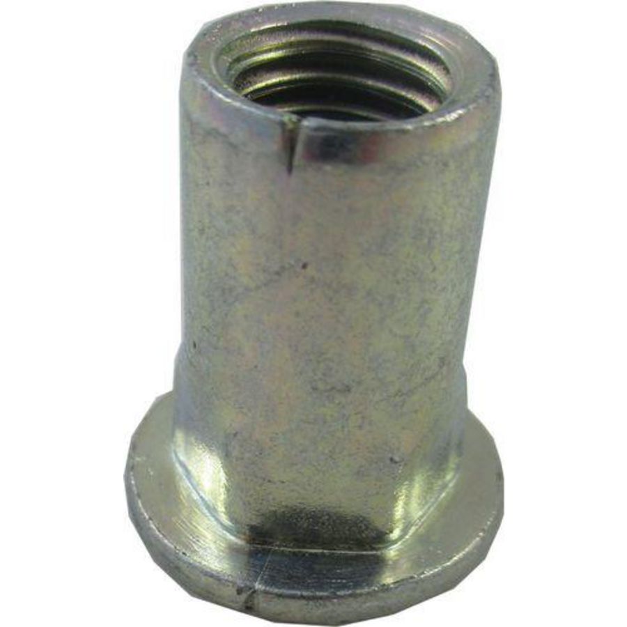 KLINKNAGELMOER VLAK. 6-KT. M10