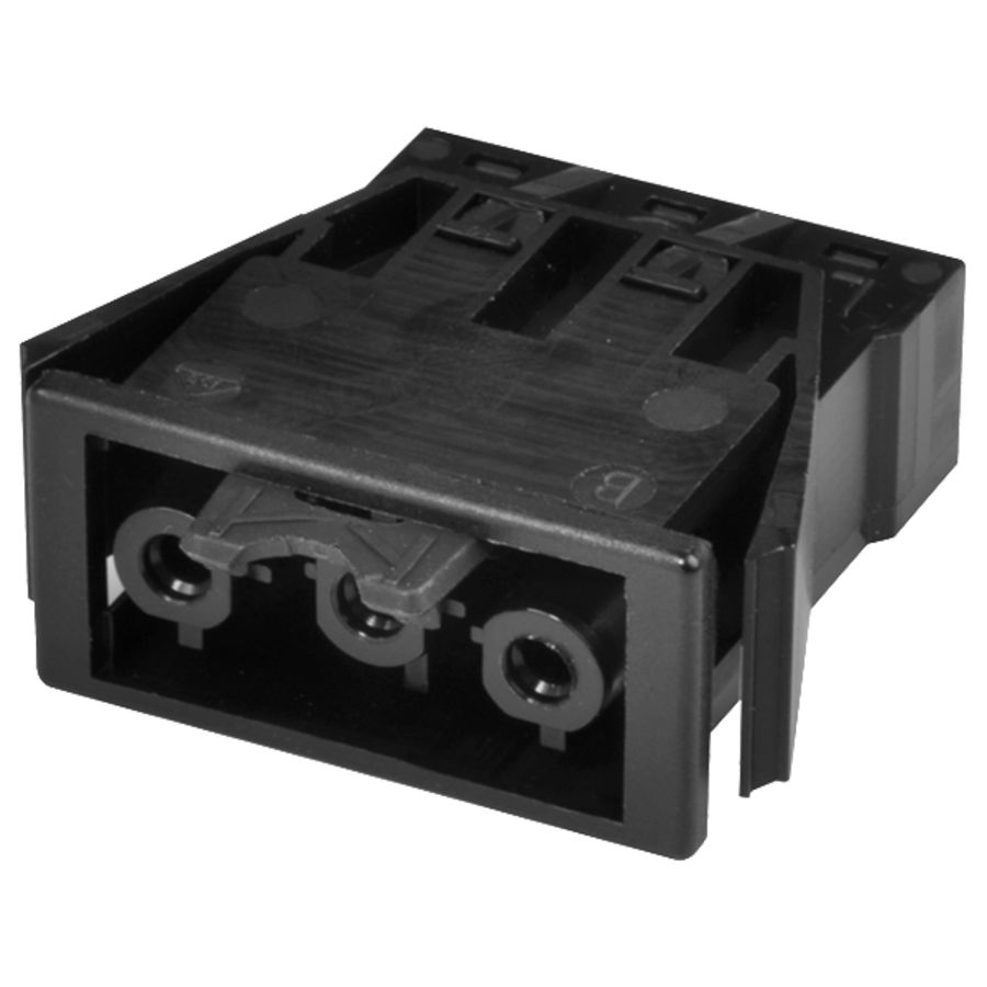 Chassisdeel 3-polig zwart vergrendeling plug-in connector VVE=10
