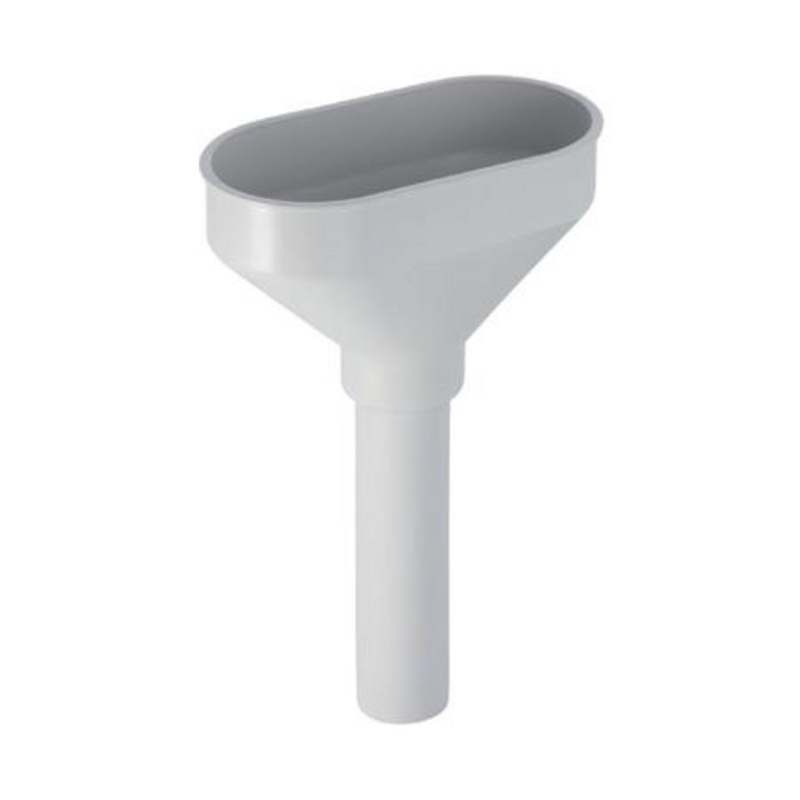 Trechter ovaal d40 alpien wit