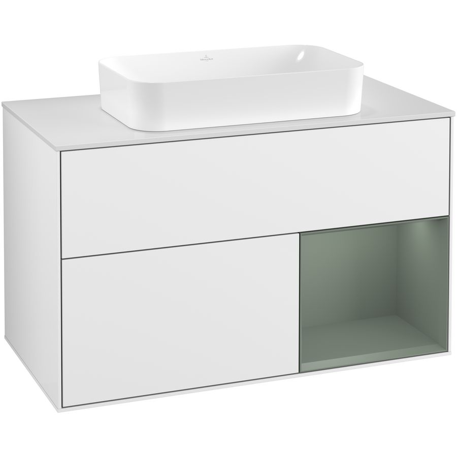 Wastafelonderkast Finion 1000x603x501mm G.White.L F251GMGF