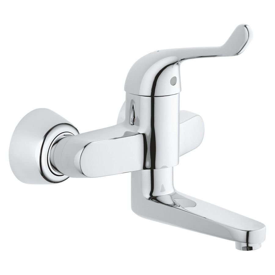 Euroeco spec. veiligh.wandmengkr chroom incl. s-koppeling hendel 120mm