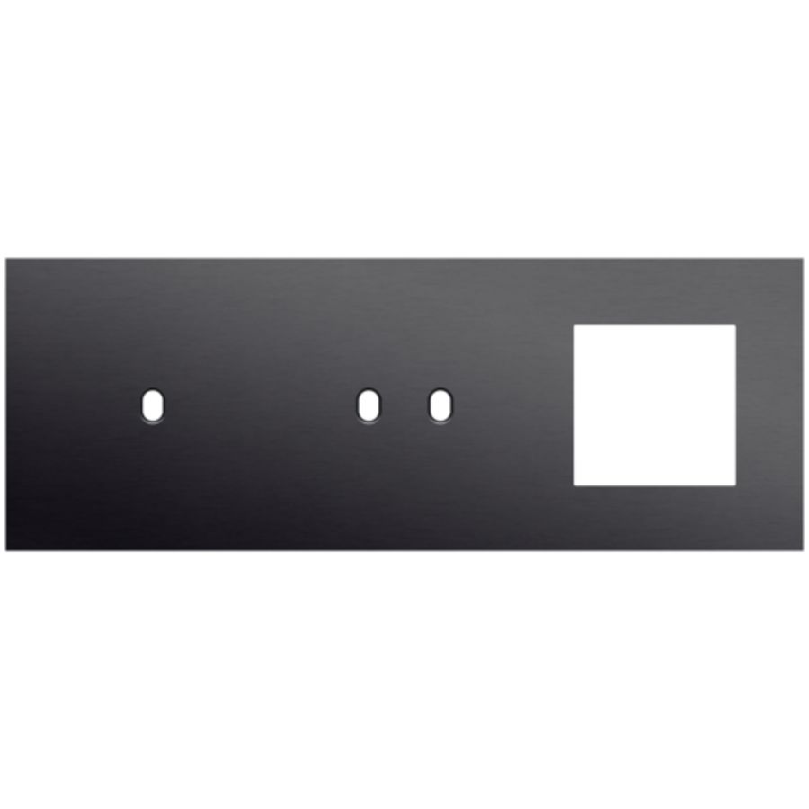 Afdekplaat 3-voud horiz. 71mm centerafst. 224-57723