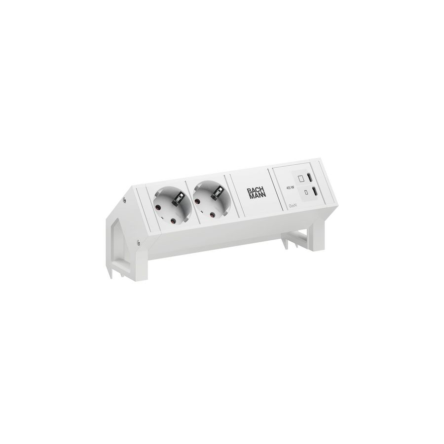 DESK 2 2x 230V RA 1x USB C/C chrgr 45W 0,2m GST o.g.