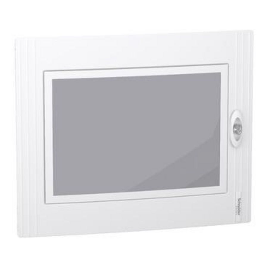 Deur PrismaSeT XS transparante voor verdeler 2 x 24 modules