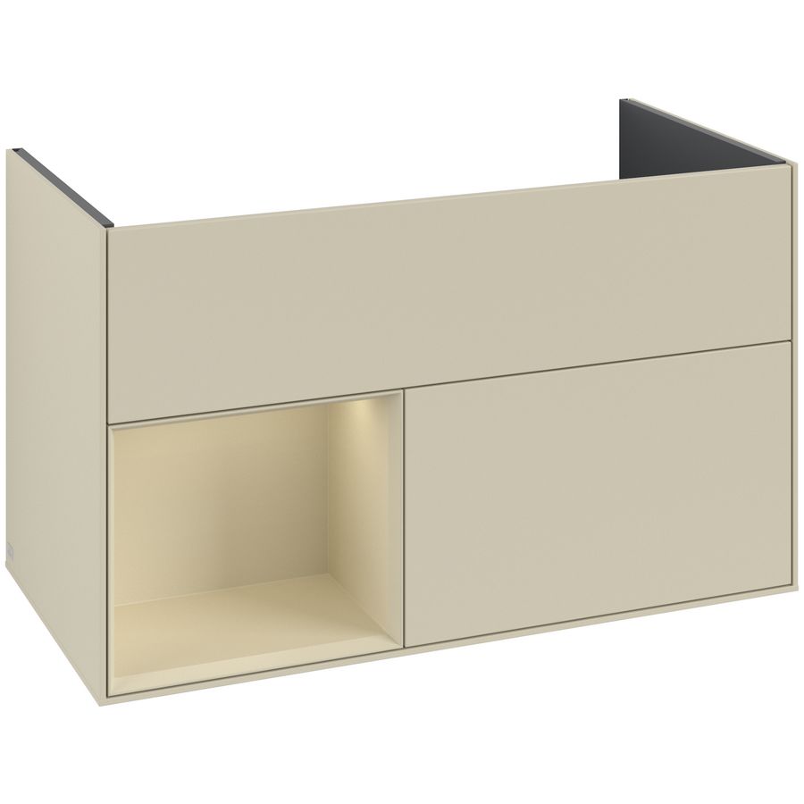 Wastafelonderkast Finion 996x591x498mm S.Grey Matt Lacquer F030HJHJ