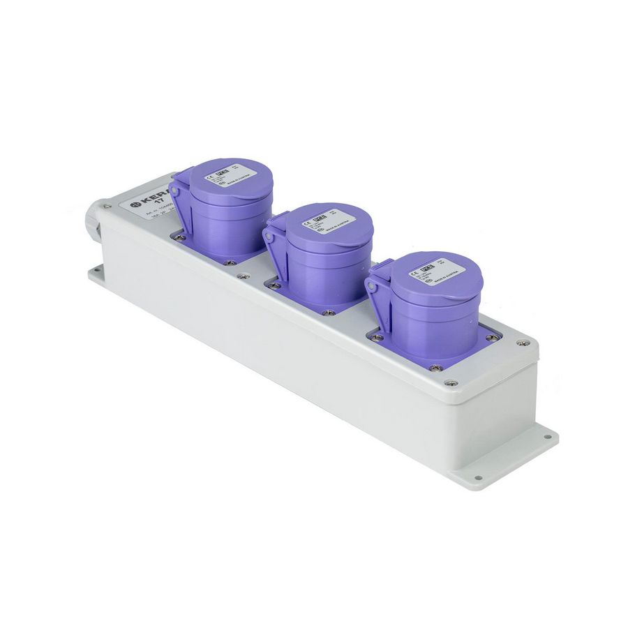 Snoercentrale 3-voudig CEE 16A 2p 24V VVE=2