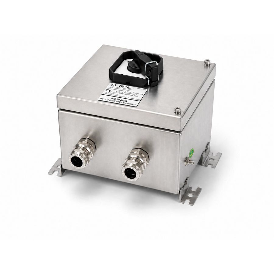 Werkschakelaar opbouw RVS EMC zone 1/21 0-I 20A 4P IP66 2xM20