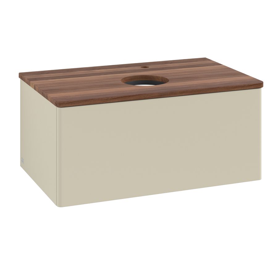Wastafelonderkast Antao 800x360x500mm S.Grey Matt Lacquer K30052HJ