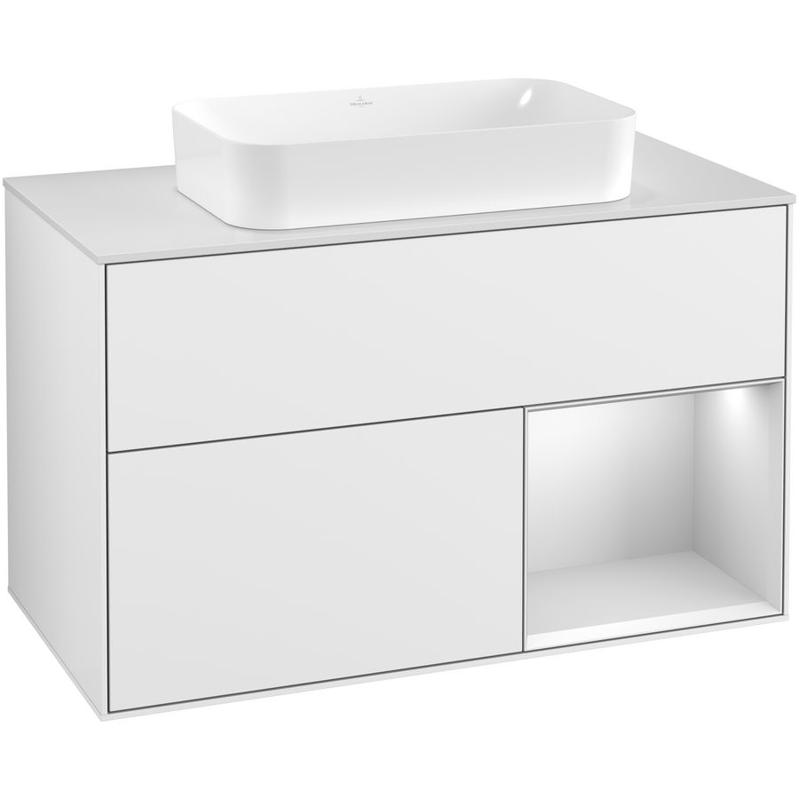 Wastafelonderkast Finion 1000x603x501mm G.White.L F251MTGF