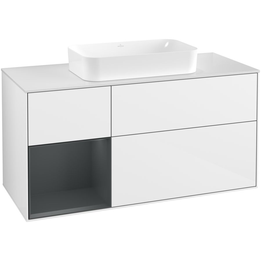 Wastafelonderkast Finion 1200x603x501mm G.White.L G701HGGF