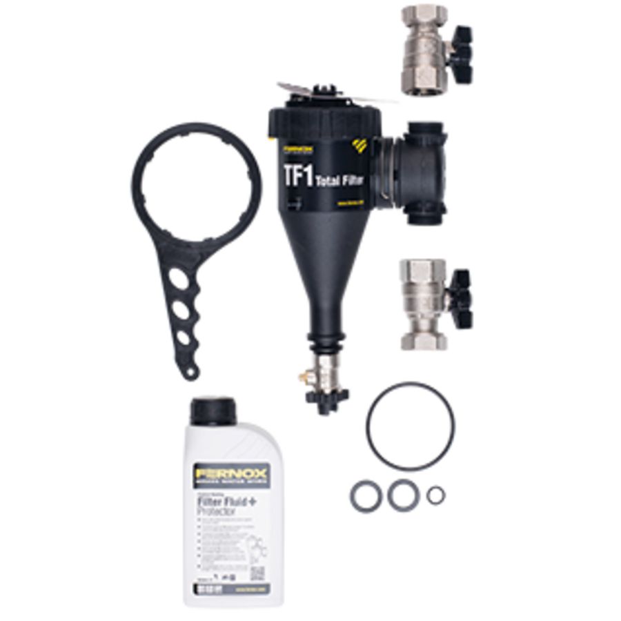 Fernox magn. filter 1″ met vloeistof