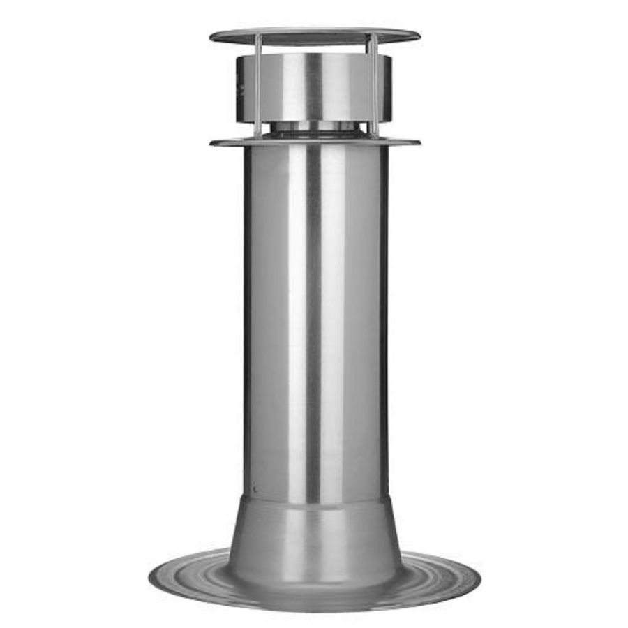 Rookgas renovatieset alu. conv. 110mm incl. plakplaat incl. kap