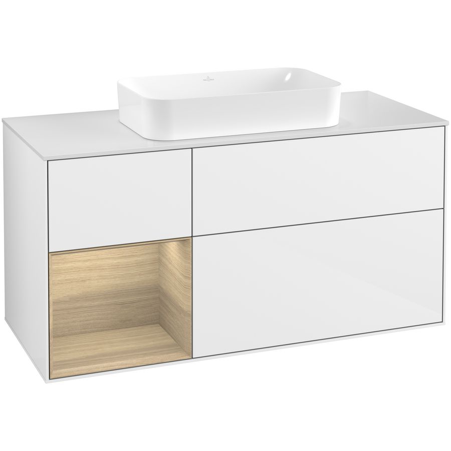 Wastafelonderkast Finion 1200x603x501mm G.White.L G701PCGF
